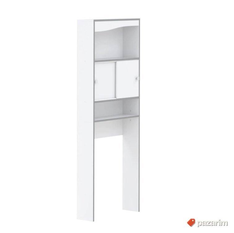 Polica- Skrivac Ves Masine (Bela) 177x64x19.2cm-Temahome 1