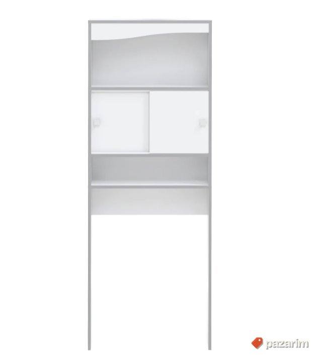 Polica- Skrivac Ves Masine (Bela) 177x64x19.2cm-Temahome 8