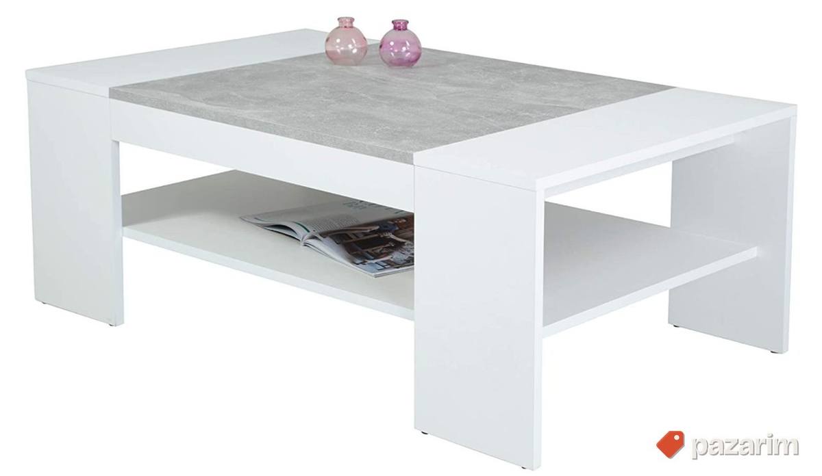 Klub Sto 111x67x44cm (Belo-Boja Mermera)- Oliver 1