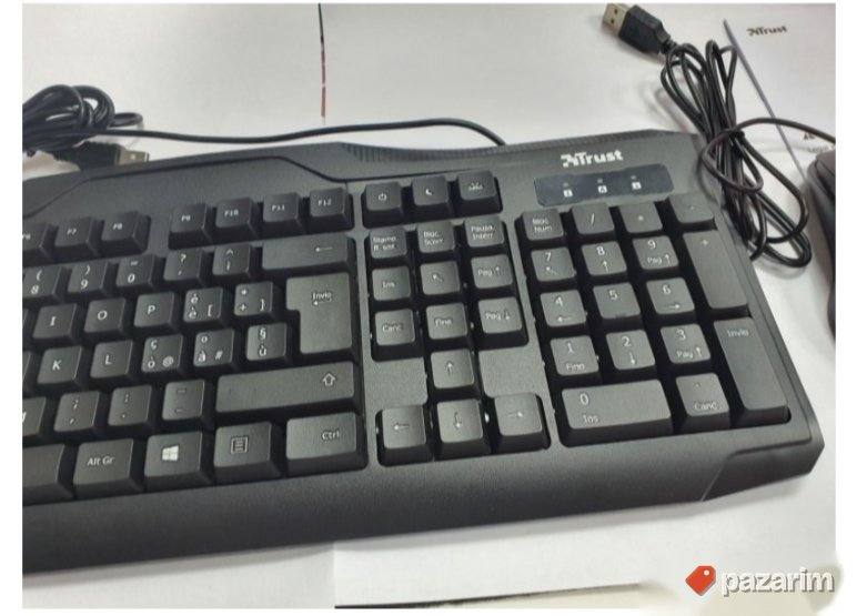 USB Tastatura i Opticki Mis (Crni) - Trust 7