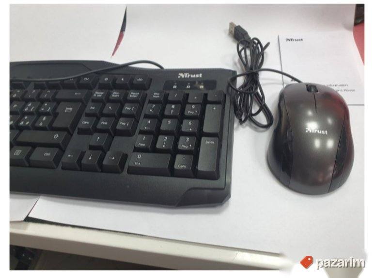 USB Tastatura i Opticki Mis (Crni) - Trust 8