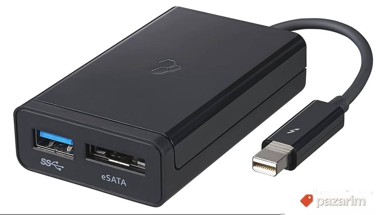 Thunderbolt to eSATA + USB 3.0 Adapter-Kanex 1