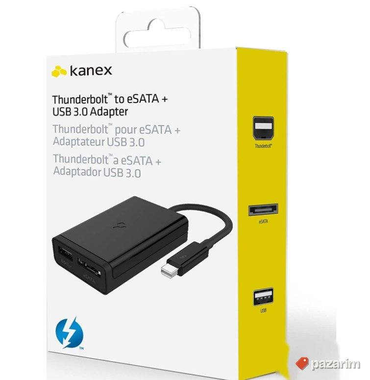 Thunderbolt to eSATA + USB 3.0 Adapter-Kanex 6