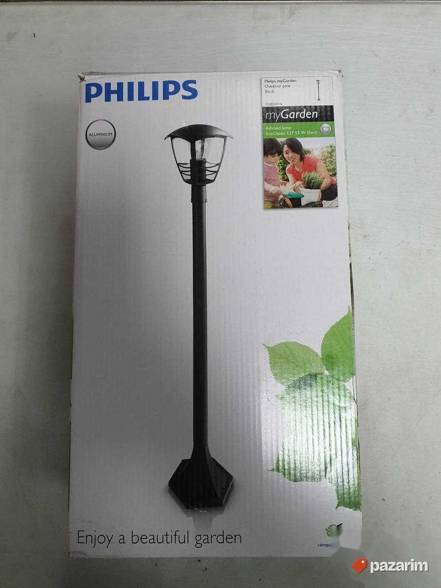 Baštenska Lampa 60W 17.5x17.5x99.5cm-Philips 2