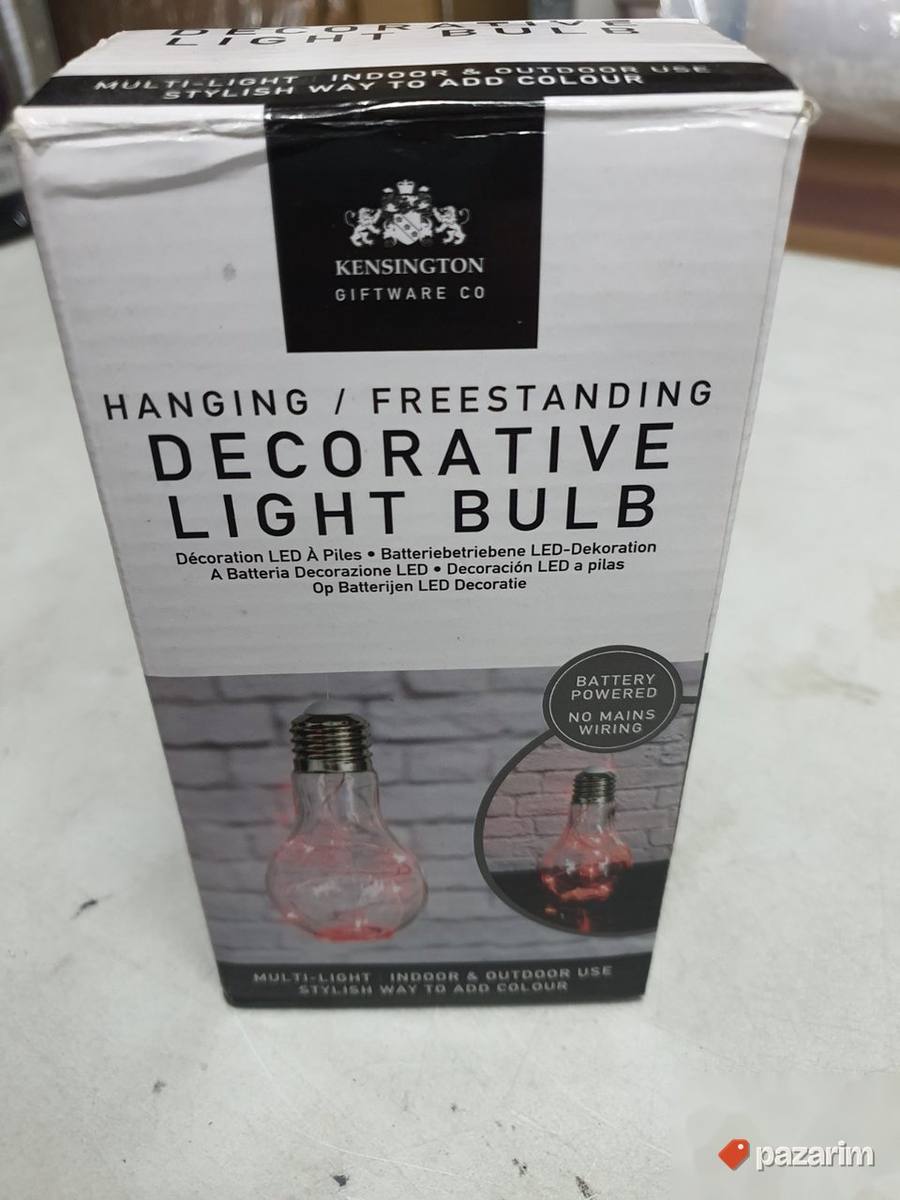 Dekorativna Sijalica sa 5 Led Svetinjki Crvena-Kensington 4