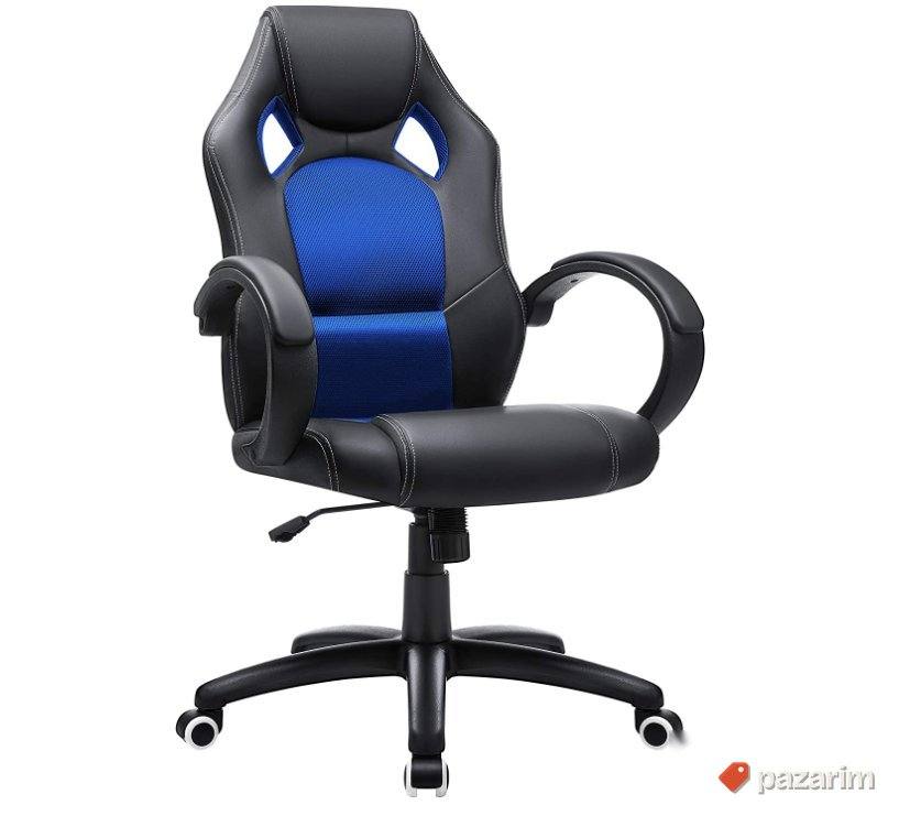 Kancelarijska Stolica (Crno-Plava) do 150kg OBG56L- Songmics 1