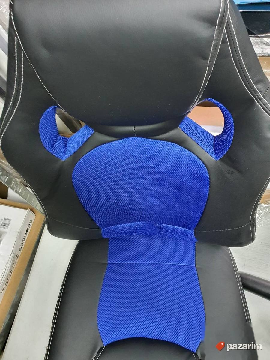 Kancelarijska Stolica (Crno-Plava) do 150kg OBG56L- Songmics 3