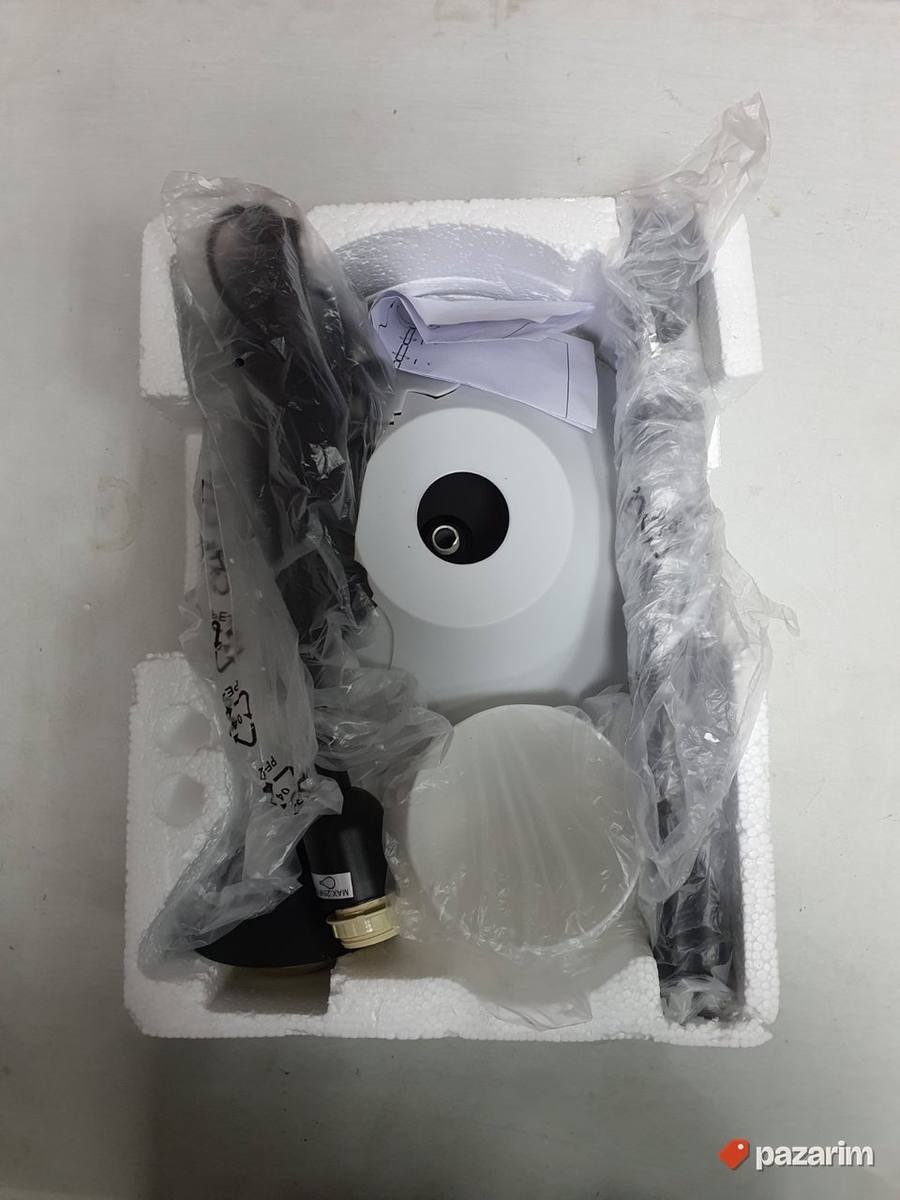 Podna Lampa sa Svetlom za Citanje 60V-E27 Crno-Bela Brillia 6
