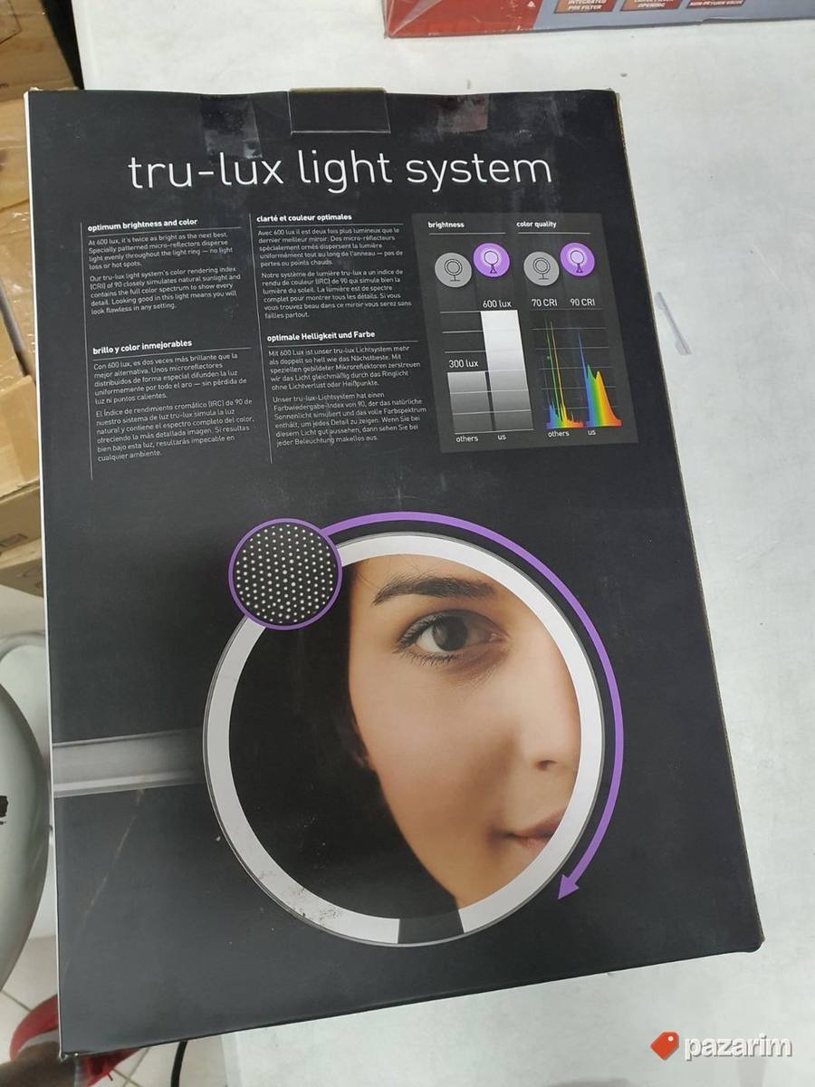 Zidno Ogledalo za Sminkanje sa Senzorom 20cm 100-240V - ST30 2