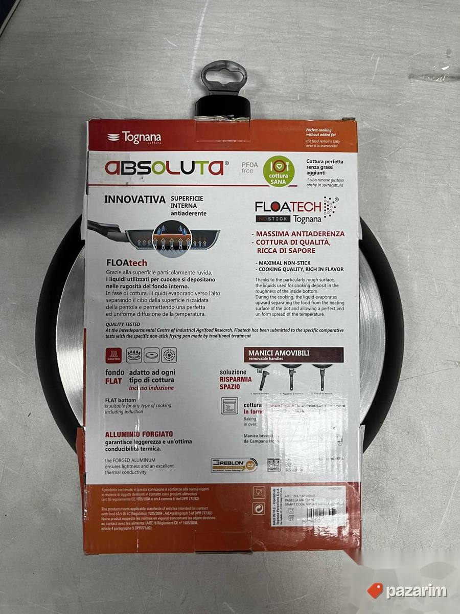 Tiganj 30cm Extra Iduction+Uklonljiva Ručka Tognana Absoluta 3
