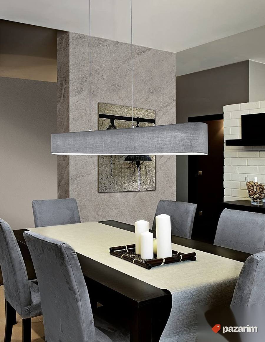 Luster Visilica 100x150x8.5cm Sivi Abazur - Trio 5