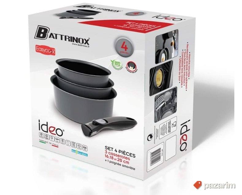 Set 3 Serpe + Uklonljiva Drska Battrinox Ideo Siva 4