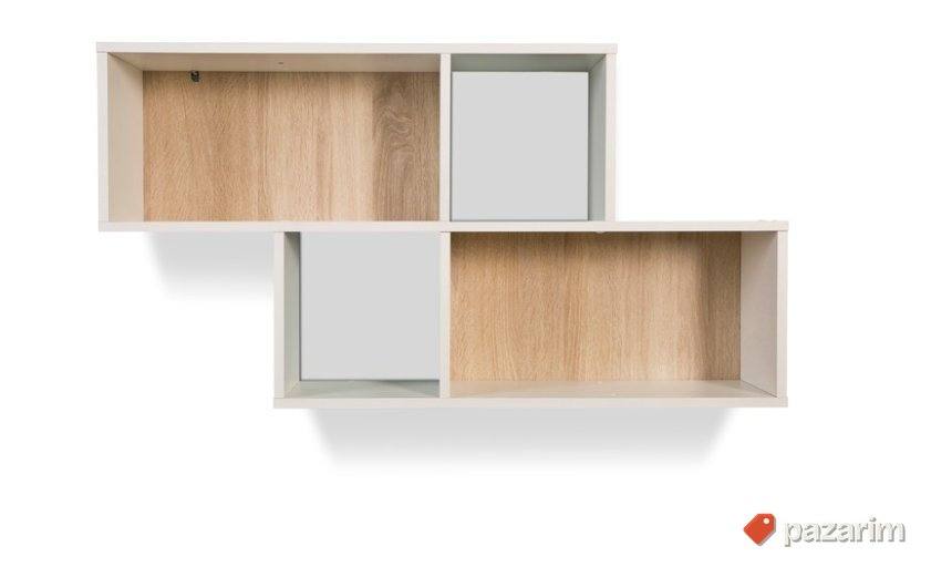 Zidna Polica (Bela) 100x53x19cm -FMD 7