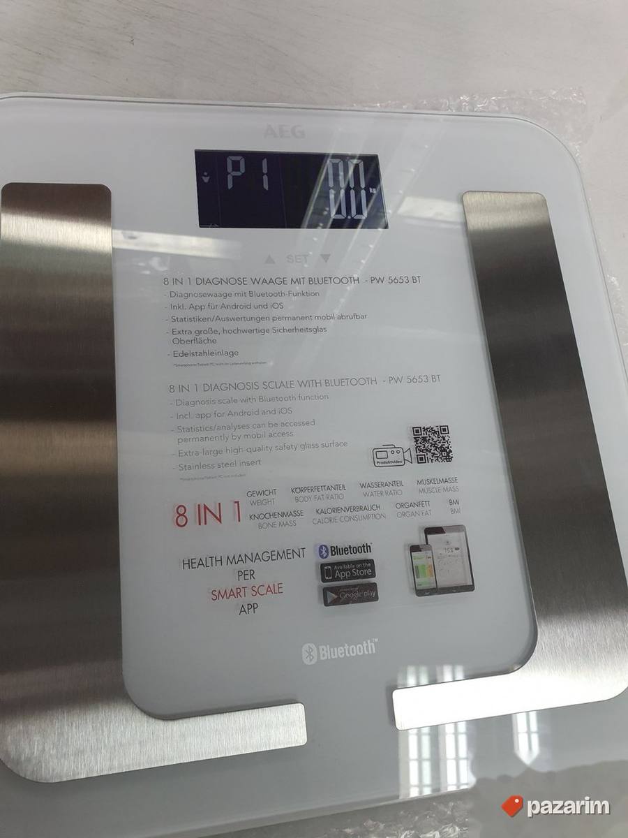 Bluetooth Vaga 8u1 Staklo-Metal do 150kg - Aeg 6