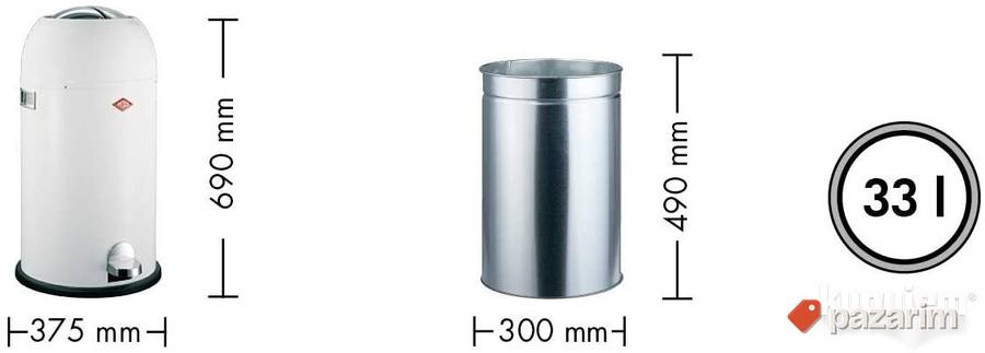 Kanta za smece limun zuta 33l - Wesco 2