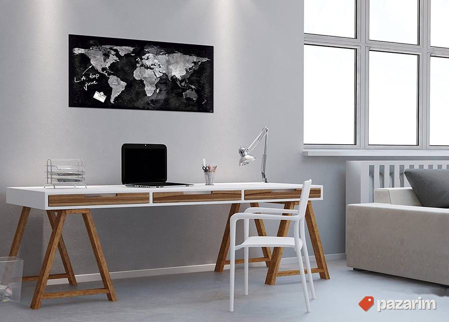 Staklena magnetna 3D tabla sveta 91x46cm - Sigel 2
