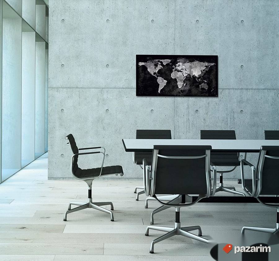 Staklena magnetna 3D tabla sveta 91x46cm - Sigel 3
