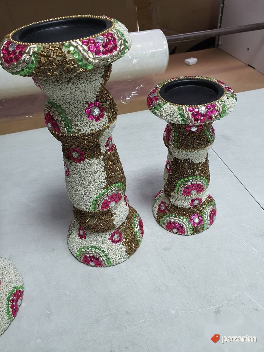 Set tri dekorativna stalka za svece - Boza 6
