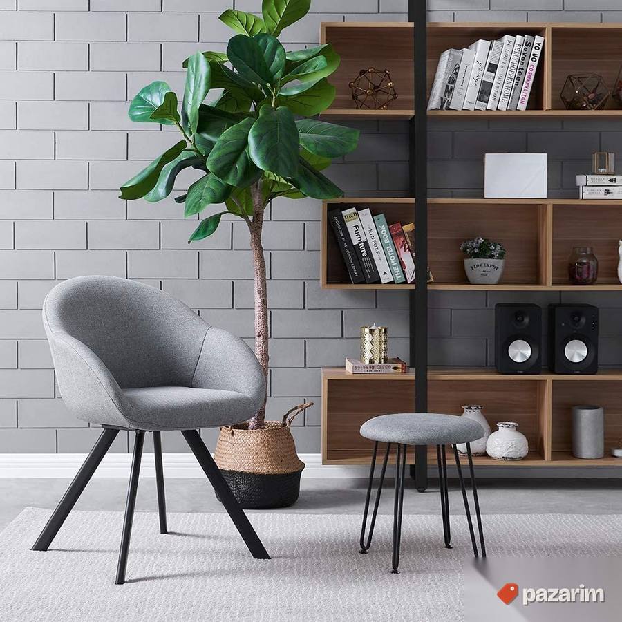 Stolica retro izgleda siva - Movian Crow 3
