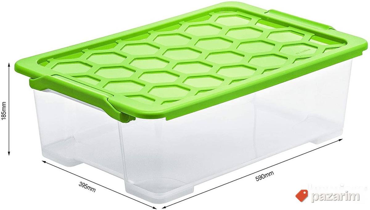 Plasticne kutije 2 komada 30l - Rotho Eva 1