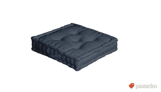Veliki podni jastuk 50x50x10cm - Tamno siva