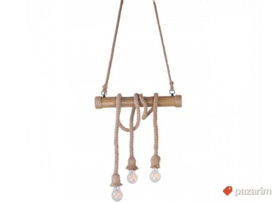 Luster visilica rustik 62cm - Bambus 1