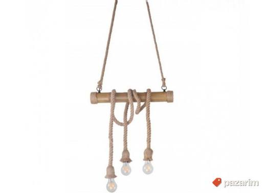 Luster visilica rustik 62cm - Bambus
