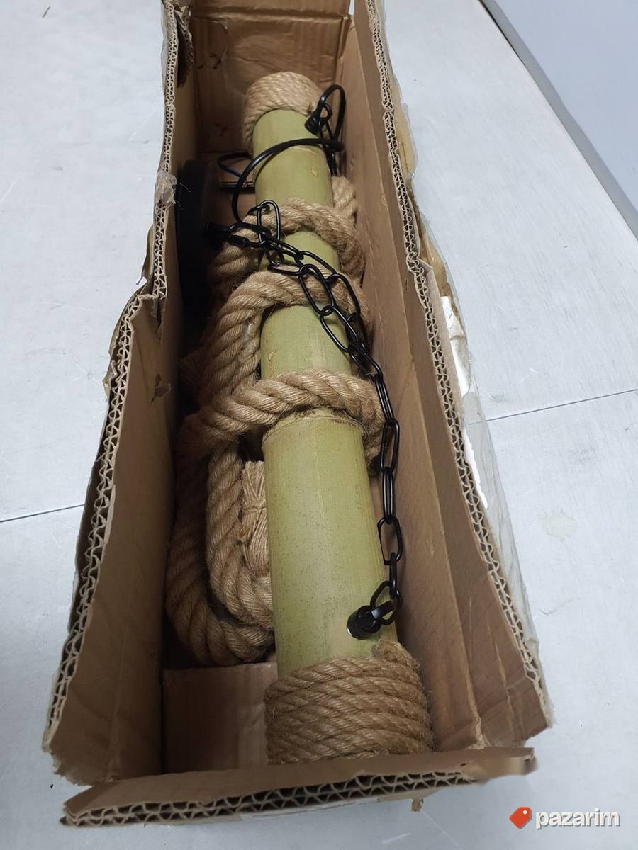 Luster visilica rustik 62cm - Bambus 3