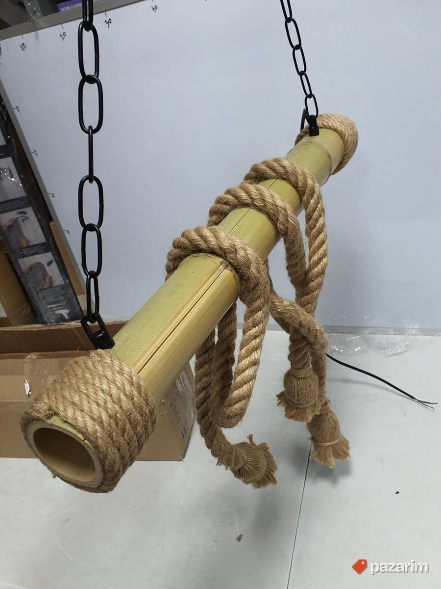 Luster visilica rustik 62cm - Bambus 5