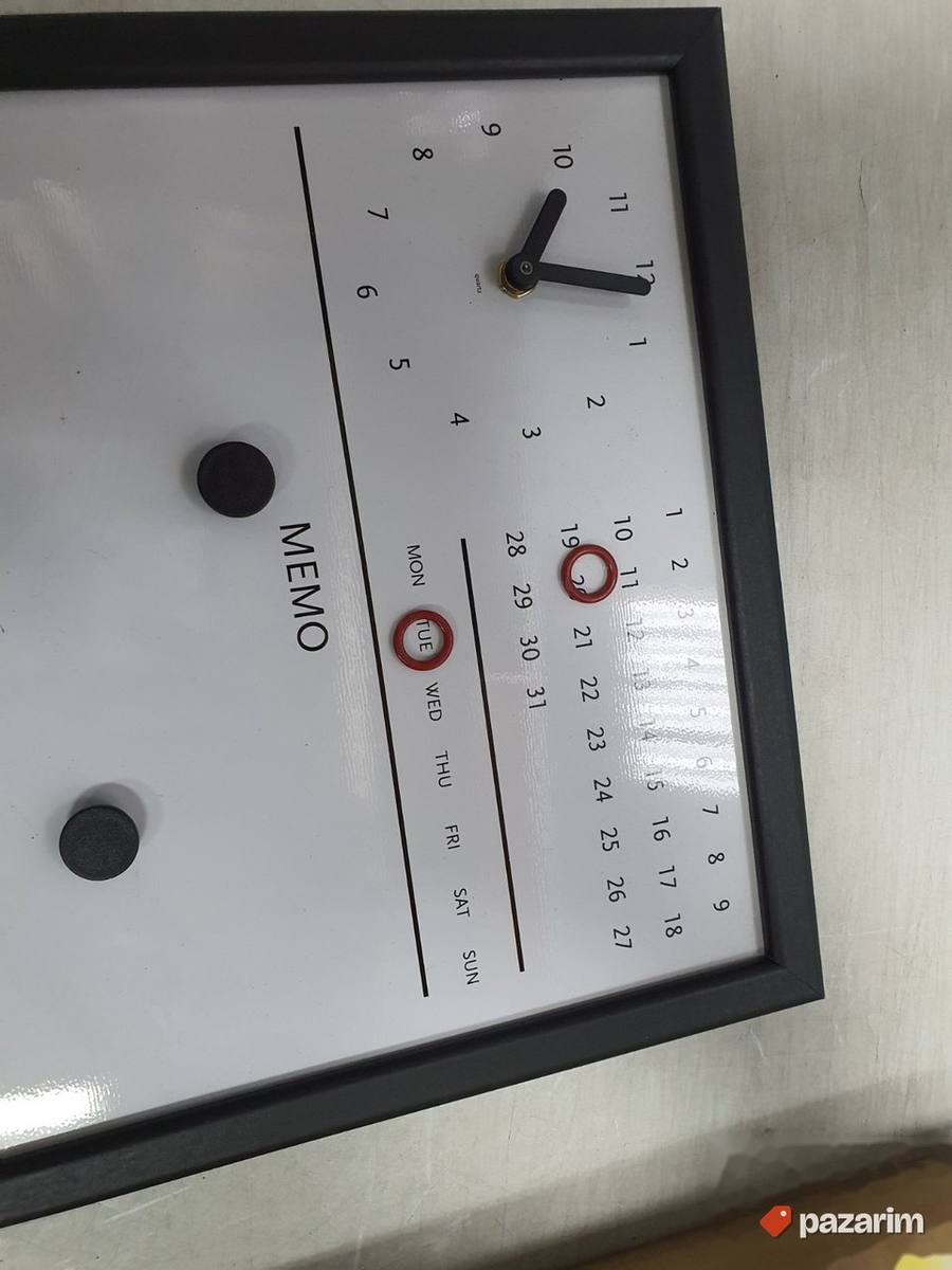 Magnetna Tabla za pisanje + kalendar i sat - Bisilque 3