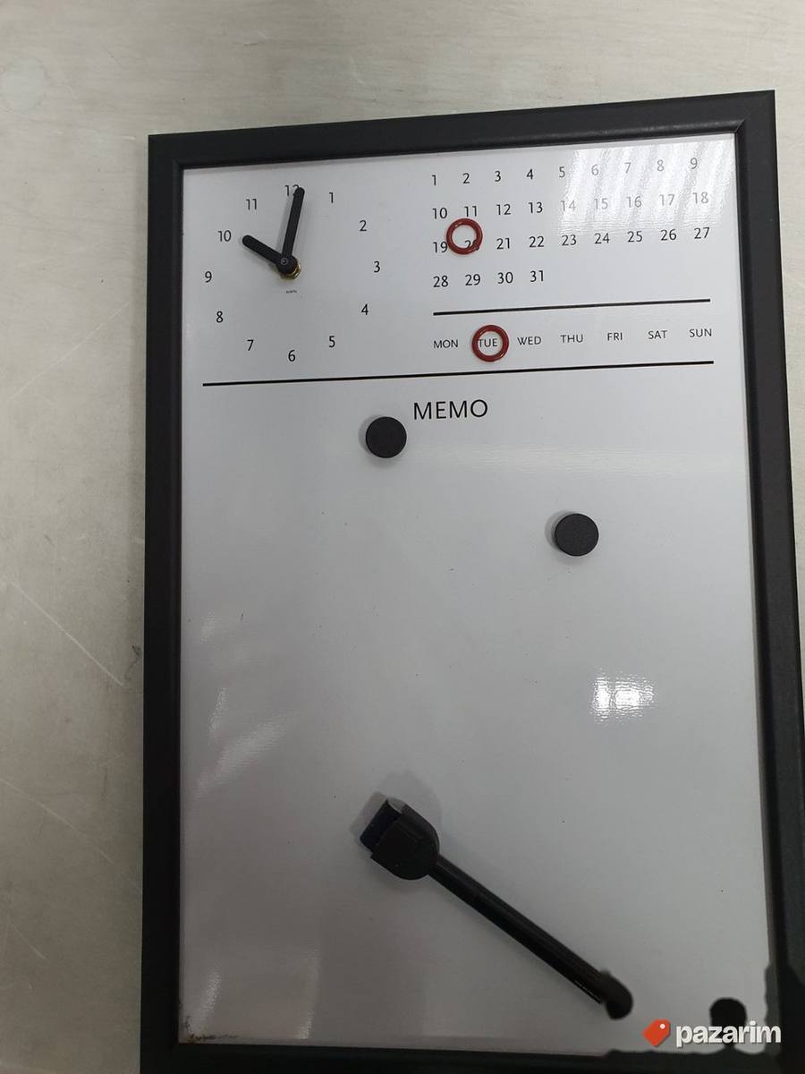 Magnetna Tabla za pisanje + kalendar i sat - Bisilque 5