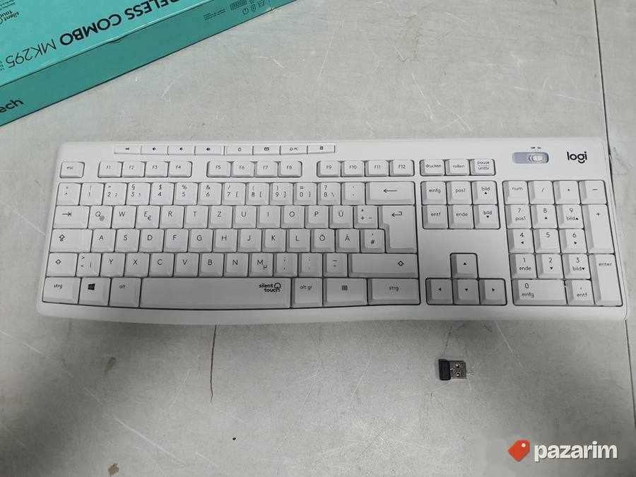 Bezicna Tastatura K295 Bela DEU - Logitech 6