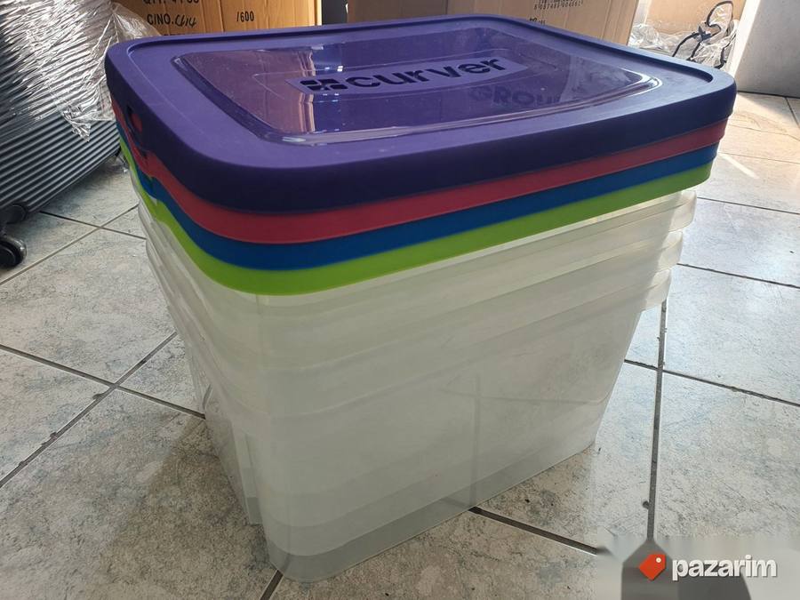 Set 4 plasticne kutije 25L - Alibert Curver 2