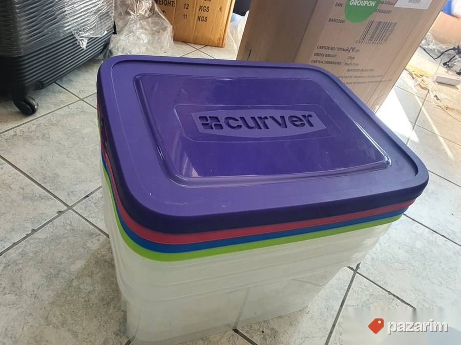 Set 4 plasticne kutije 25L - Alibert Curver 4