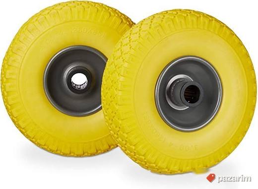 Tockovi za Teretna Kolica 260x85mm Zuti - Relaxdays