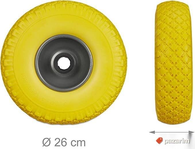 Tockovi za Teretna Kolica 260x85mm Zuti - Relaxdays 3