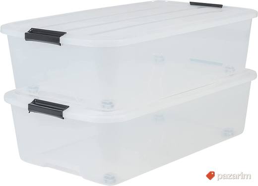 Kutija za odlaganje ispod kreveta + Poklopac 35L - Iris