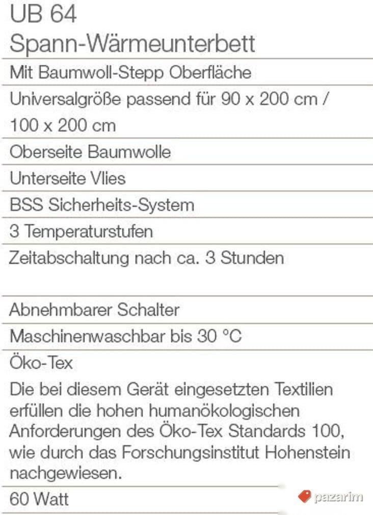Beurer UB64 Grejna Podloga 7