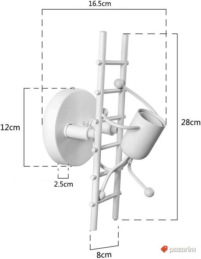 Humanoid kreativna unutrašnja zidna lampa 2