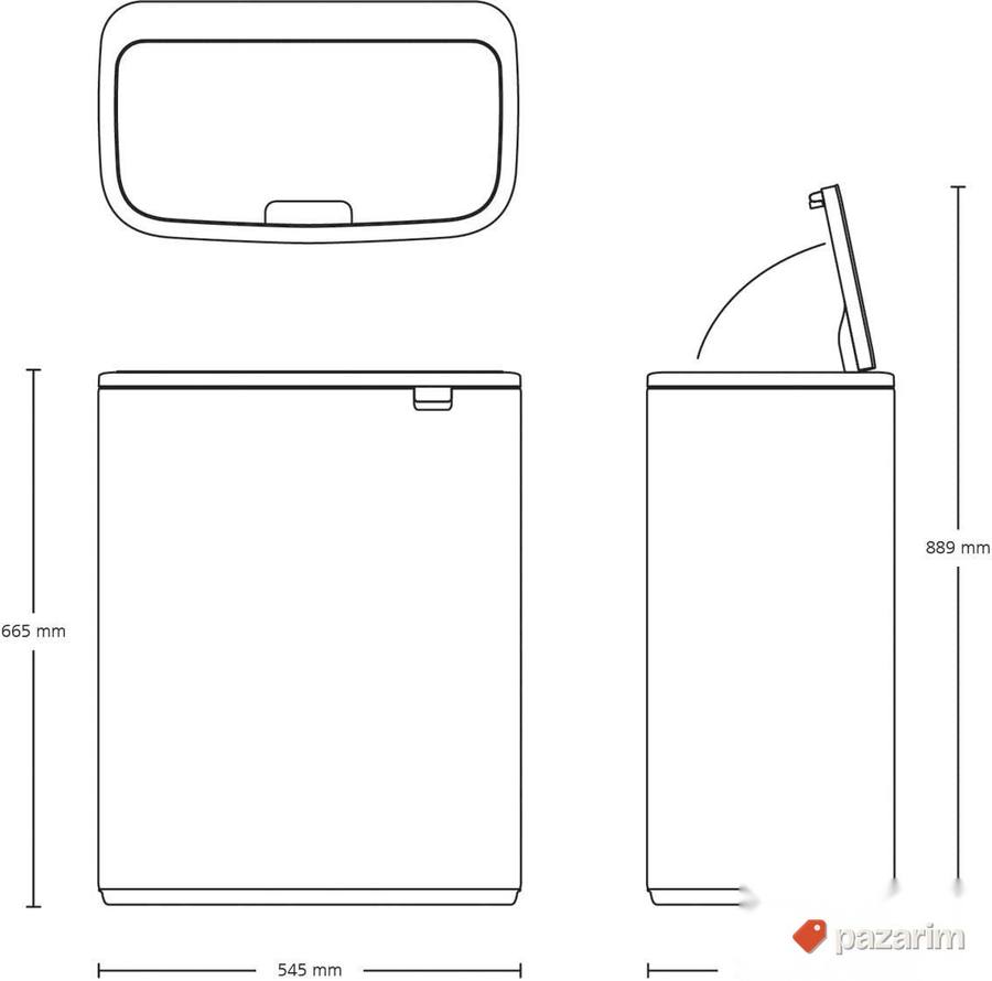Kanta za smece 2x30l - Brabantia Platinum 2