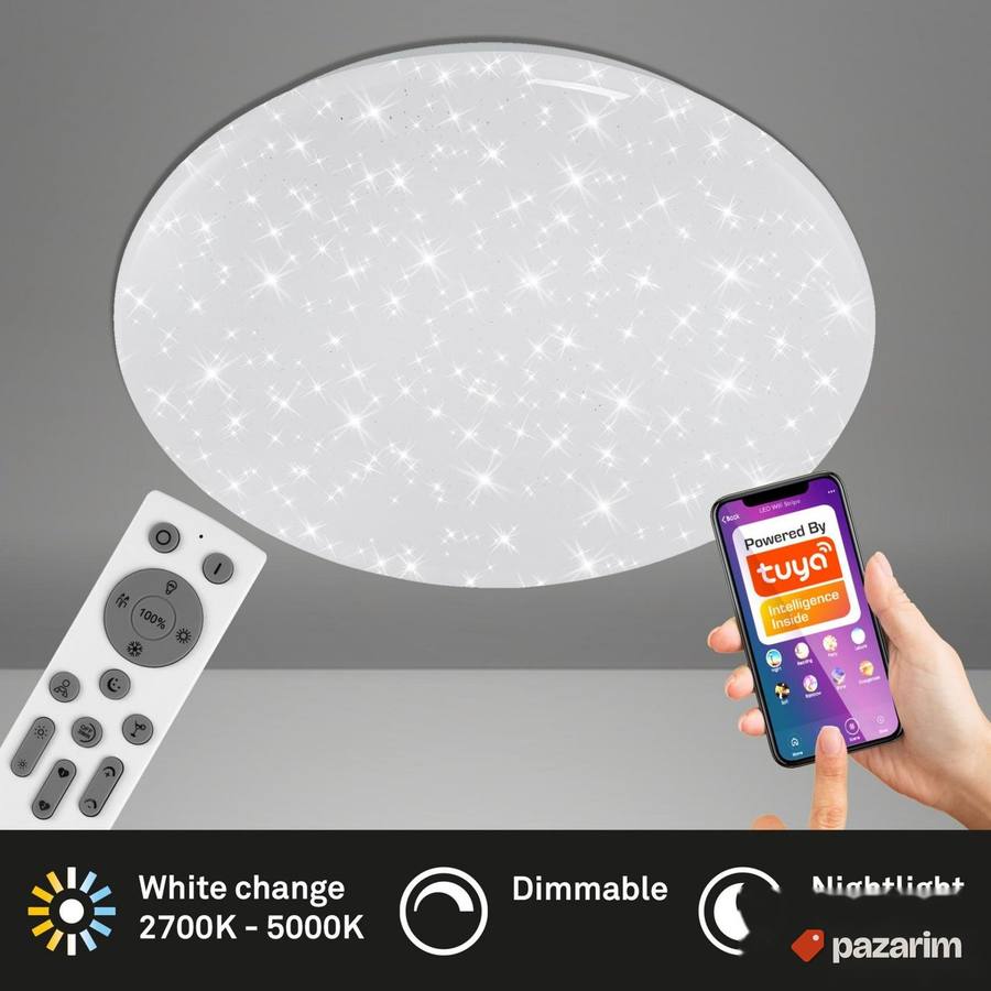 Led Plafonjera daljinski + wi-fi - Briloner 3