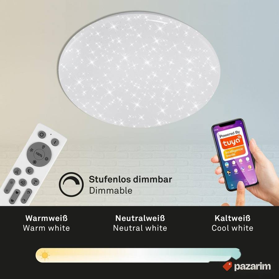 Led Plafonjera daljinski + wi-fi - Briloner 4