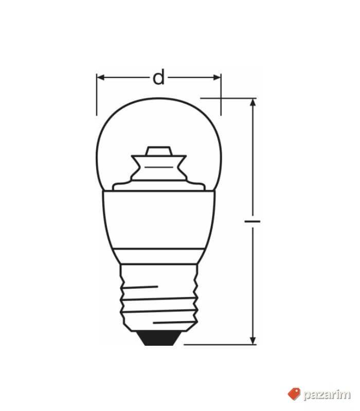 Led sijalica E27 Superstar Classic P 40 6W 827 220V Osram 2
