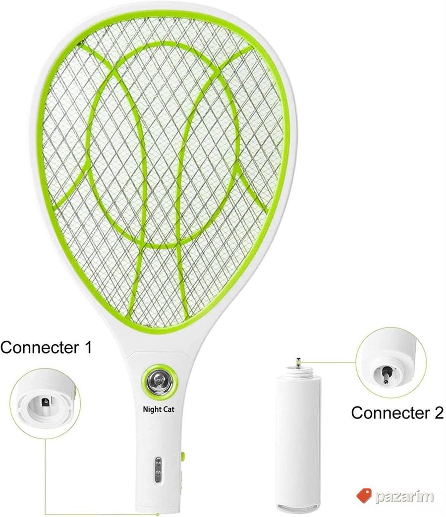 2u1 Reket za komarace + LED Lampa reket za muve i insekte 2