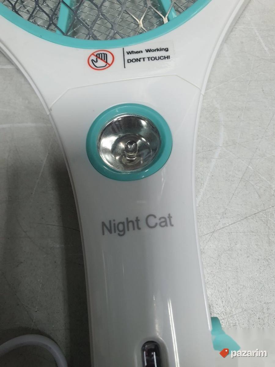 2u1 Reket za komarace + LED Lampa reket za muve i insekte 7
