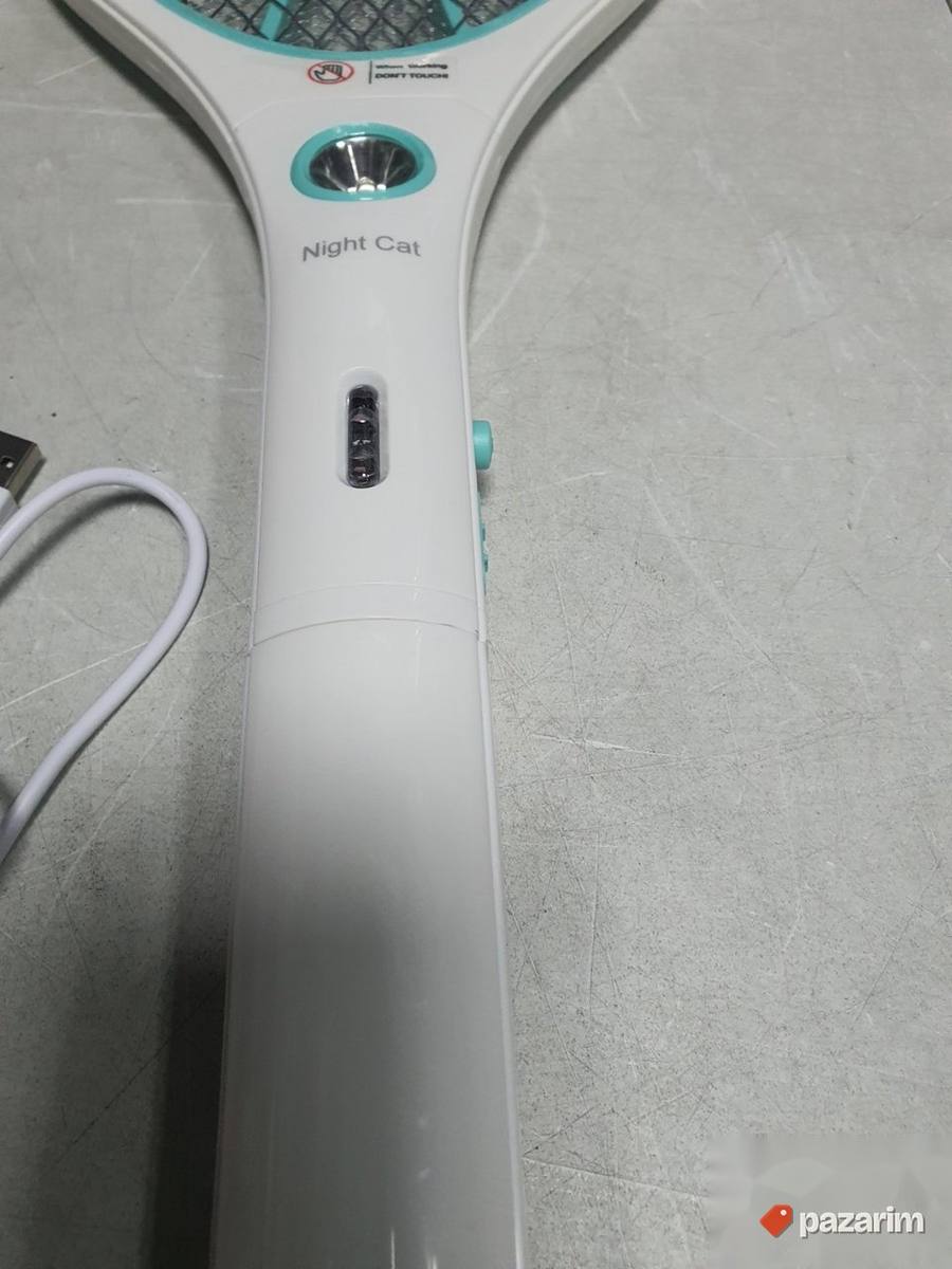 2u1 Reket za komarace + LED Lampa reket za muve i insekte 8