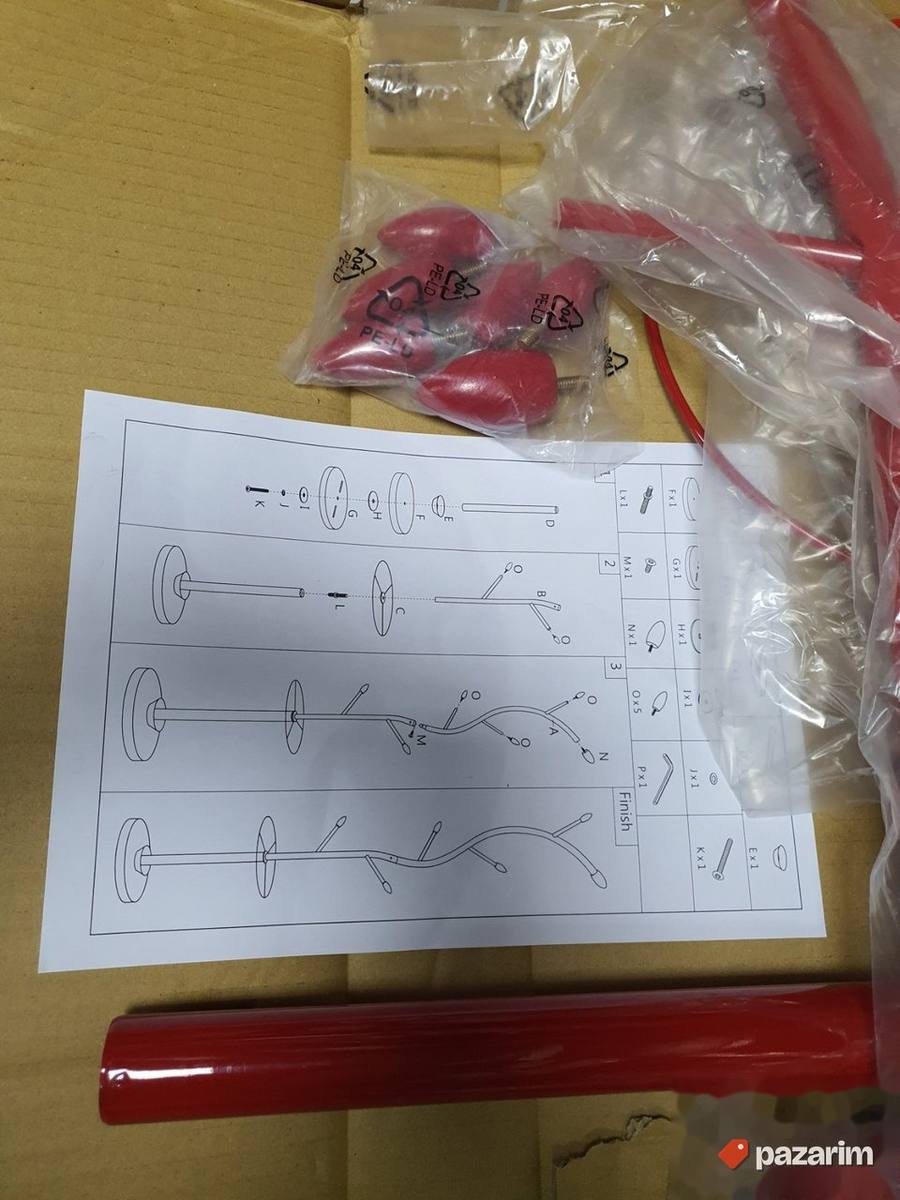 Matalni Civiluk Sa postoljem za kisobrane - Versa CRVENI 2