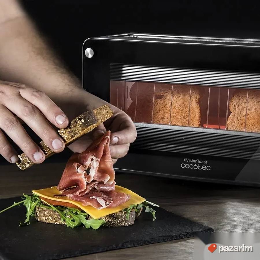 Toster za Sendvice - Cecotec VisionToast Toaster 1260 W, 2