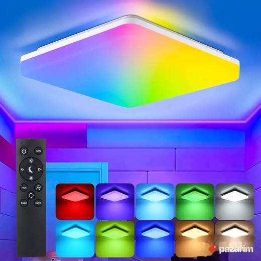 Led Rgb Plafonjera sa Daljincem - LEOEU