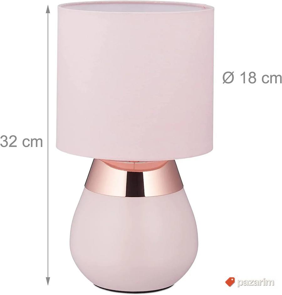 Stona Lampa na Dodor (Roze) - Relaxdays 4